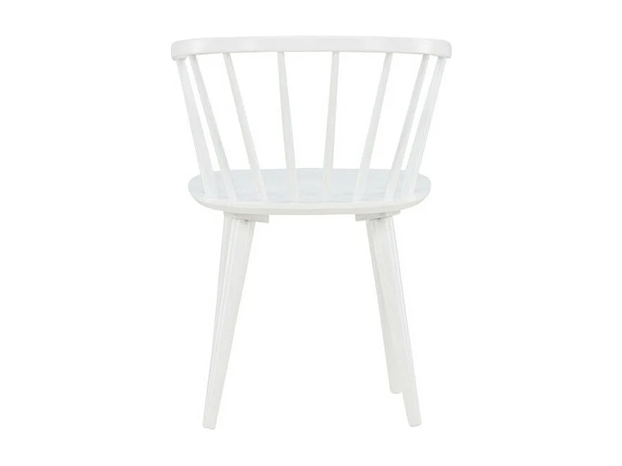 Bobby chaise de salle à manger avec accoudoirs bois blanc