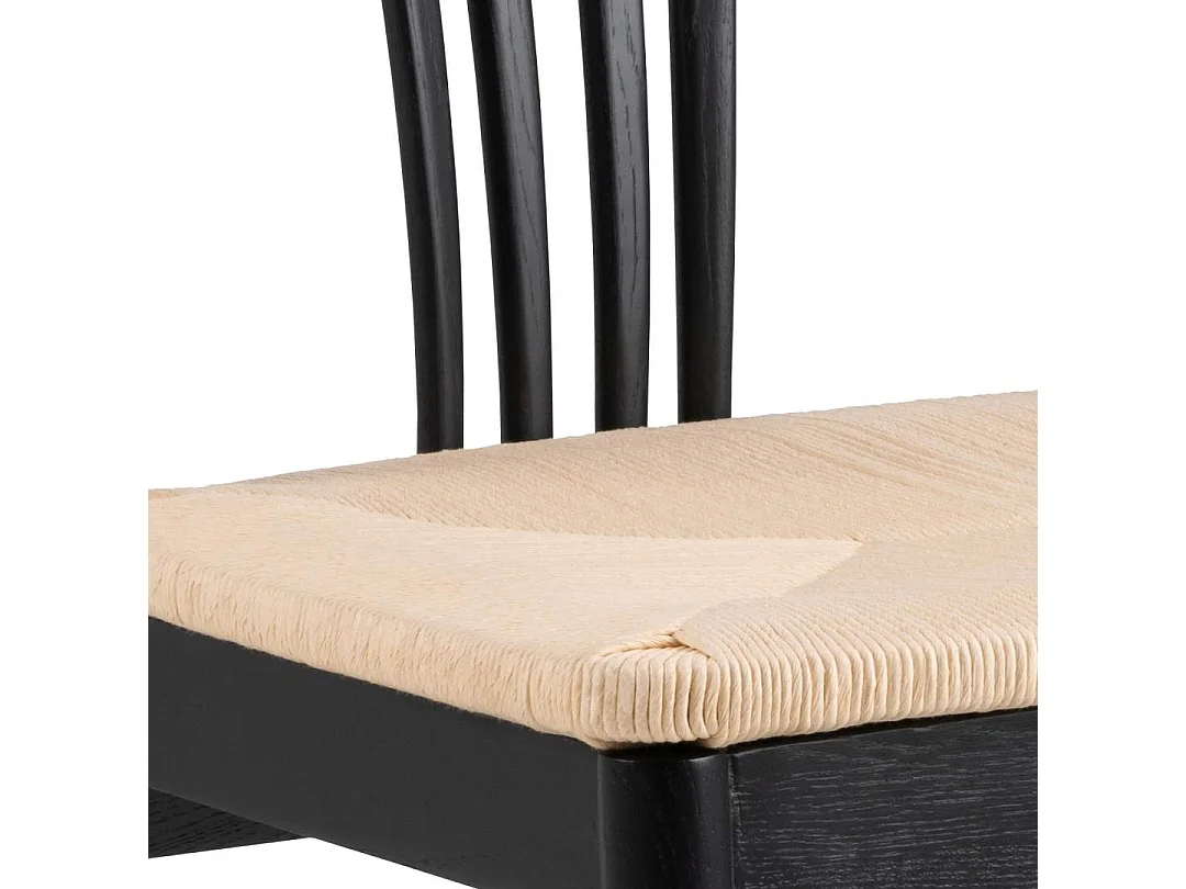 York chaise de salle à manger avec accoudoirs chêne.