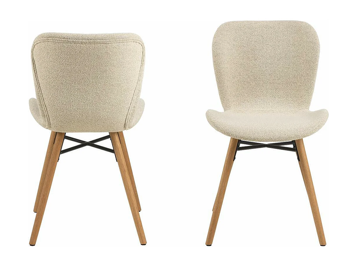 BatildaA1 chaise de salle à manger beige.