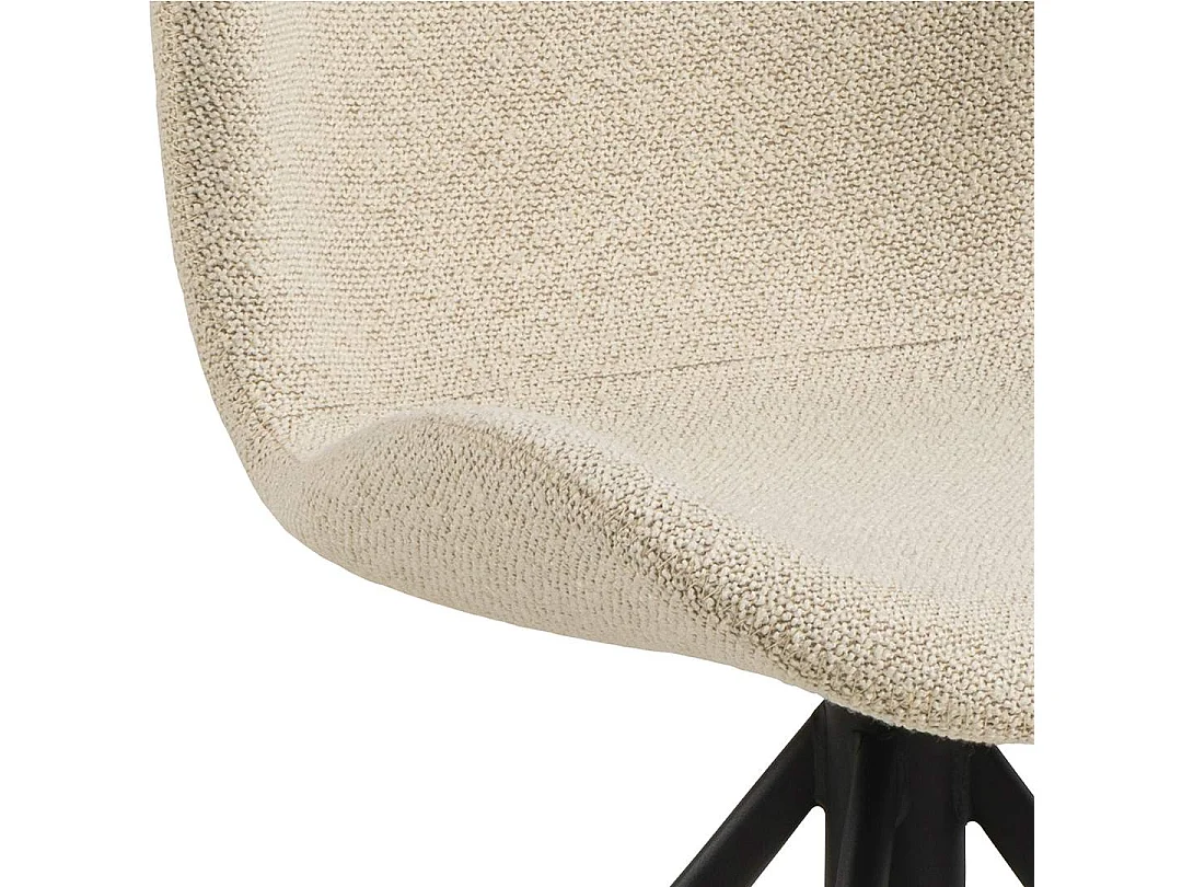 BatildaA1 Esszimmerstuhl Drehfunktion beige.