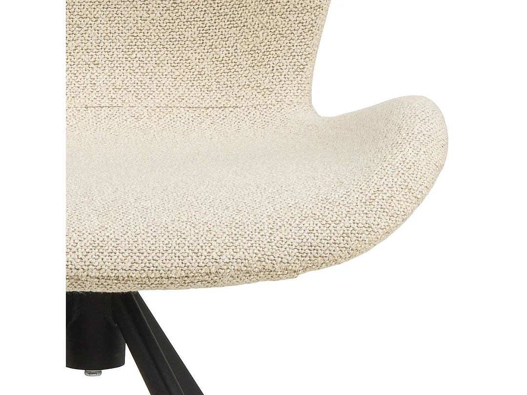 BatildaA1 Esszimmerstuhl Drehfunktion beige.