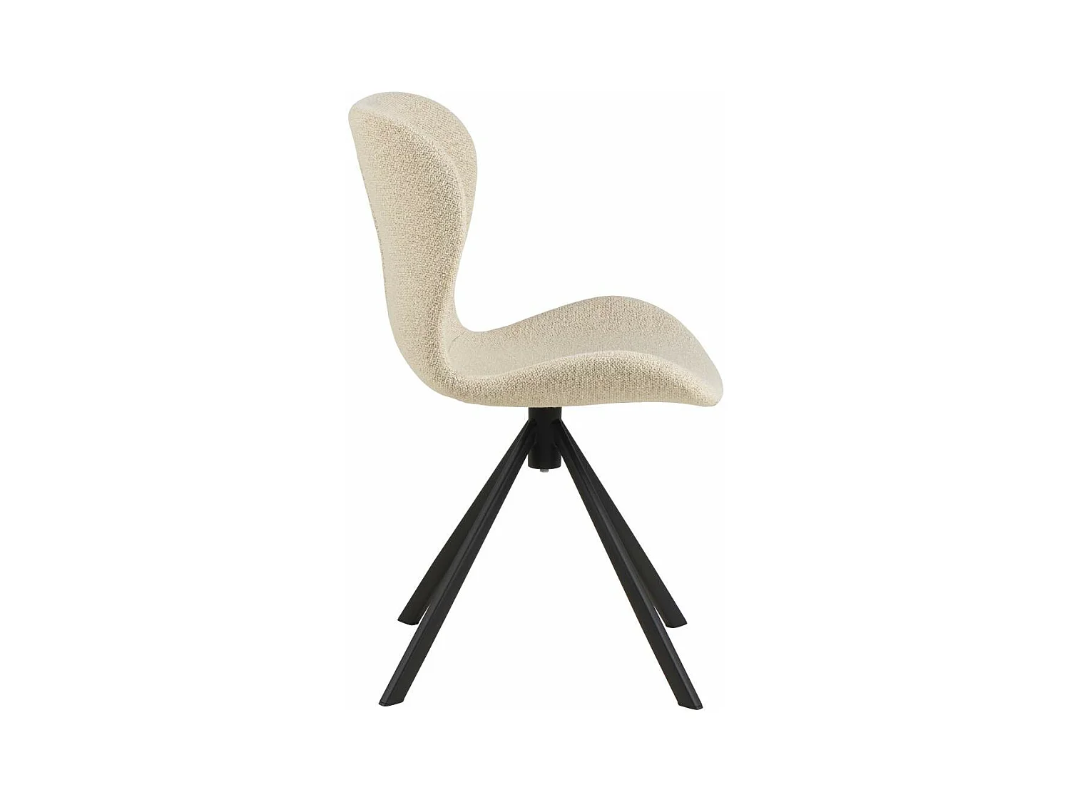 BatildaA1 chaise de salle à manger fonction pivotante beige.