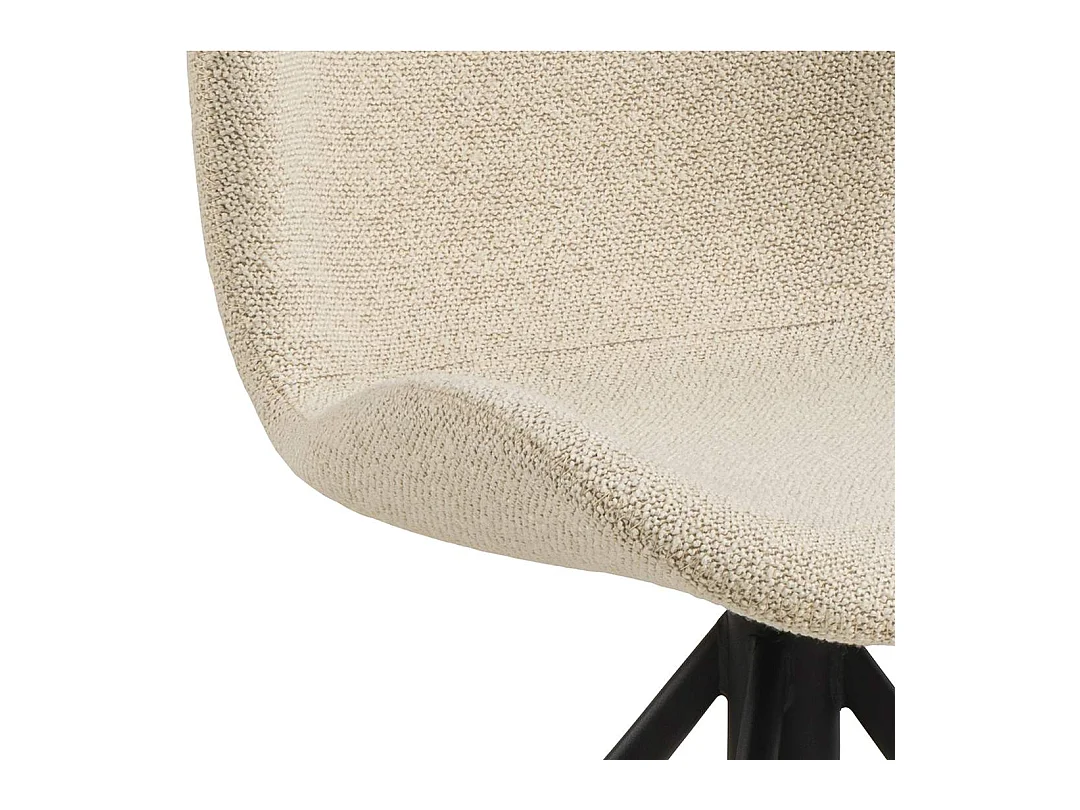 BatildaA1 chaise de salle à manger fonction pivotante beige.