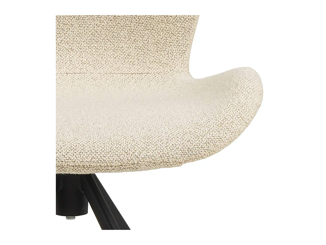 BatildaA1 chaise de salle à manger fonction pivotante beige.