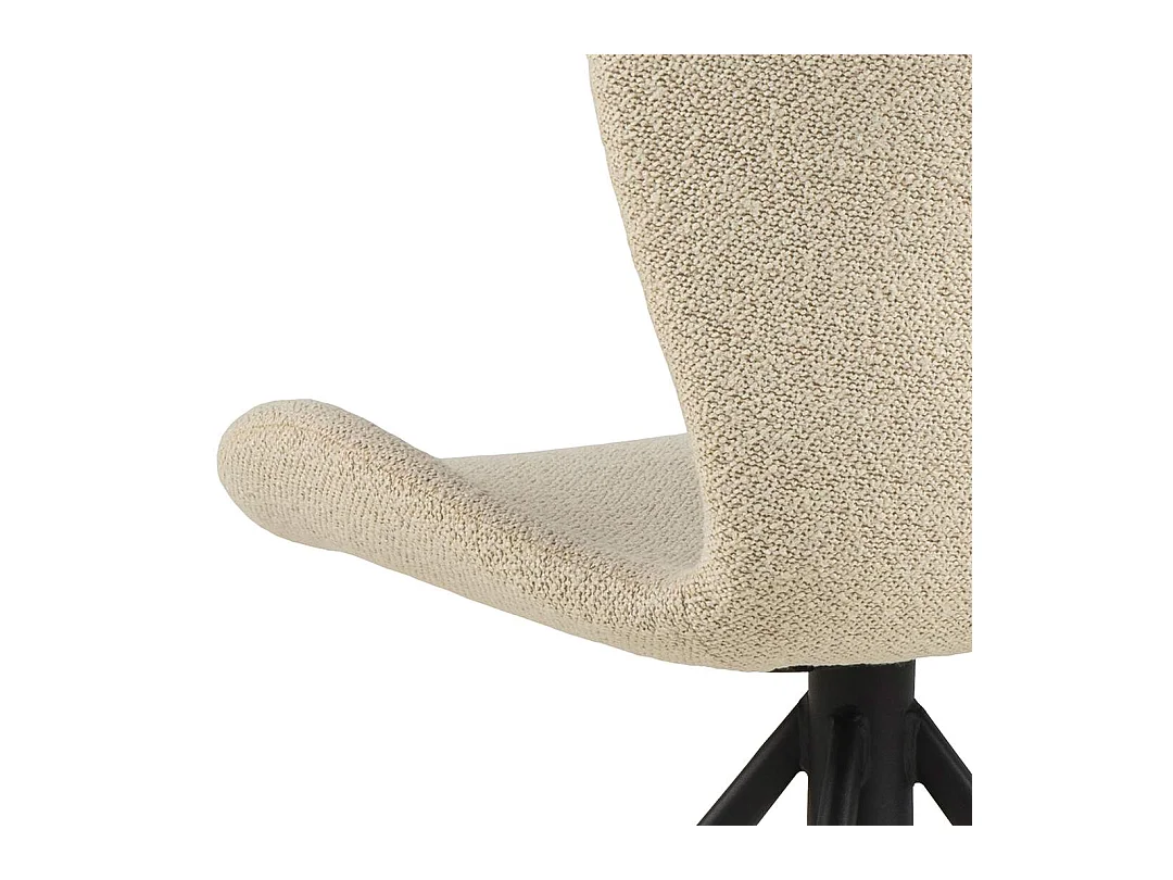 BatildaA1 chaise de salle à manger fonction pivotante beige.