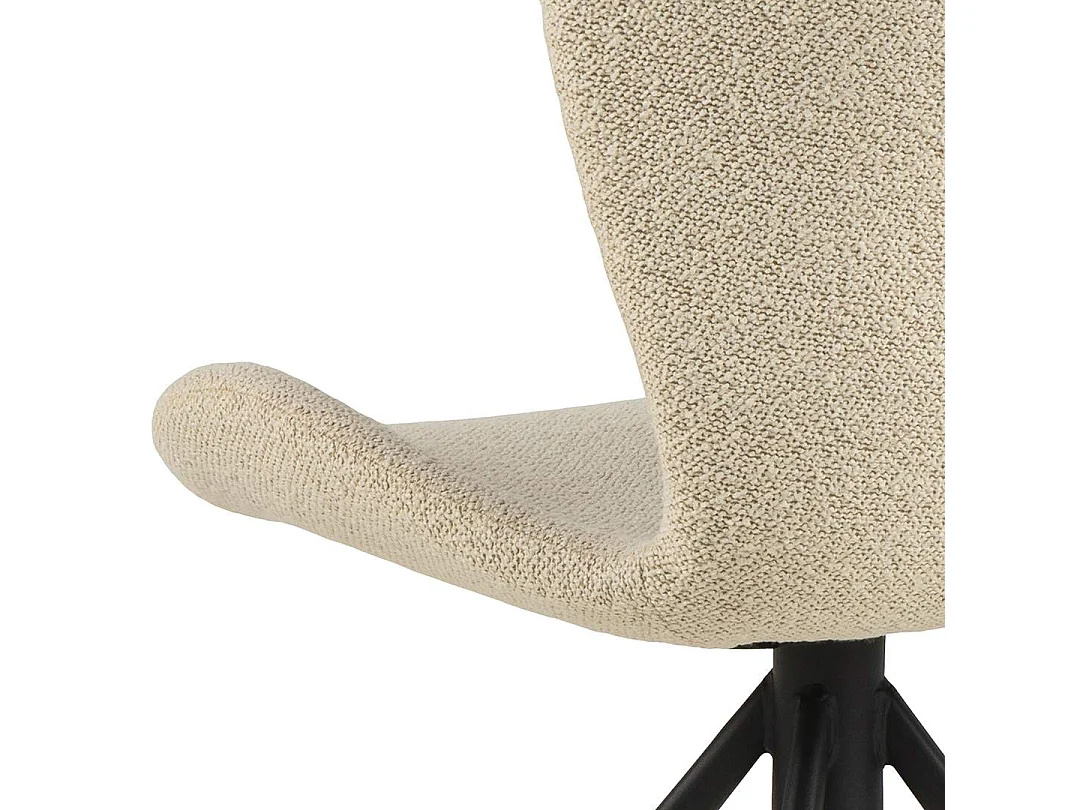 BatildaA1 chaise de salle à manger fonction pivotante beige.