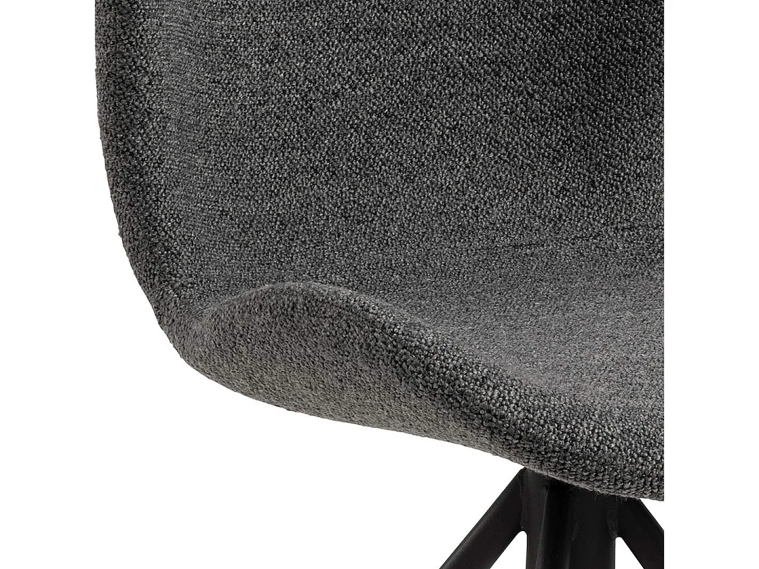 BatildaA1 Esszimmerstuhl Drehfunktion grau.