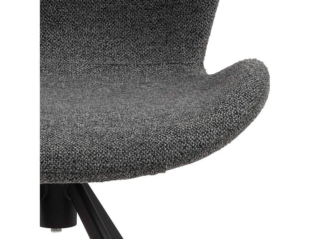 BatildaA1 Esszimmerstuhl Drehfunktion grau.