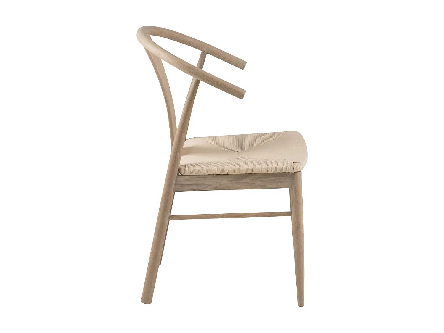 Maniks eetkamerstoel met armleuningen eik.