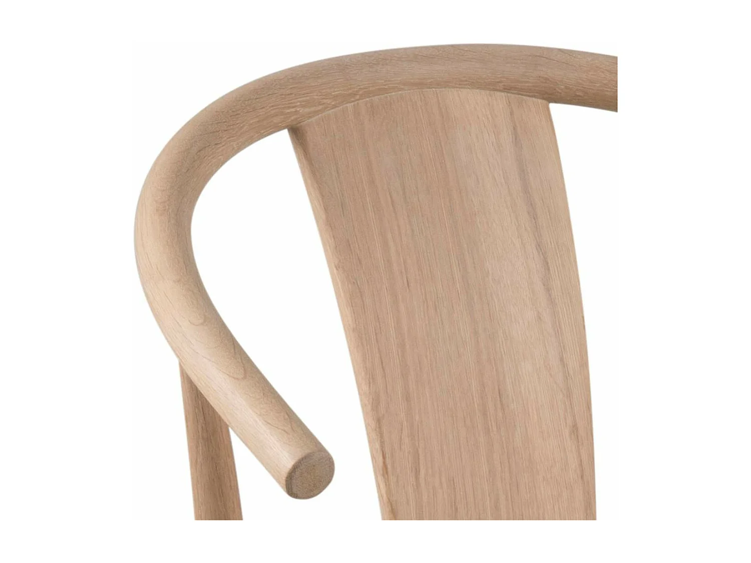 Maniks eetkamerstoel met armleuningen eik.