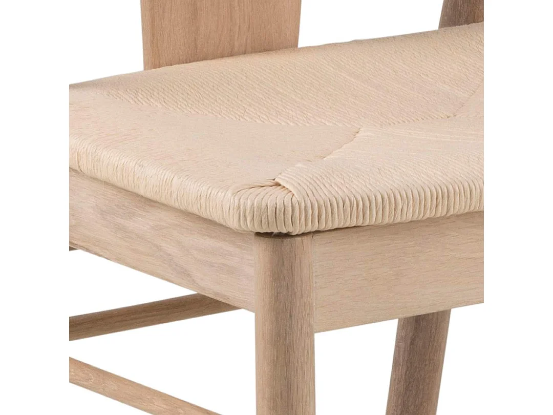 Maniks eetkamerstoel met armleuningen eik.