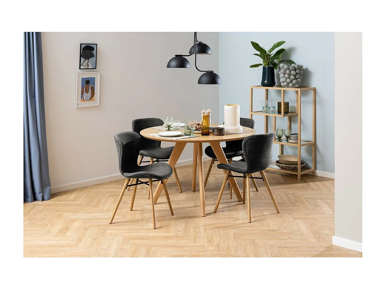 BatildaA1 chaise de salle à manger gris.