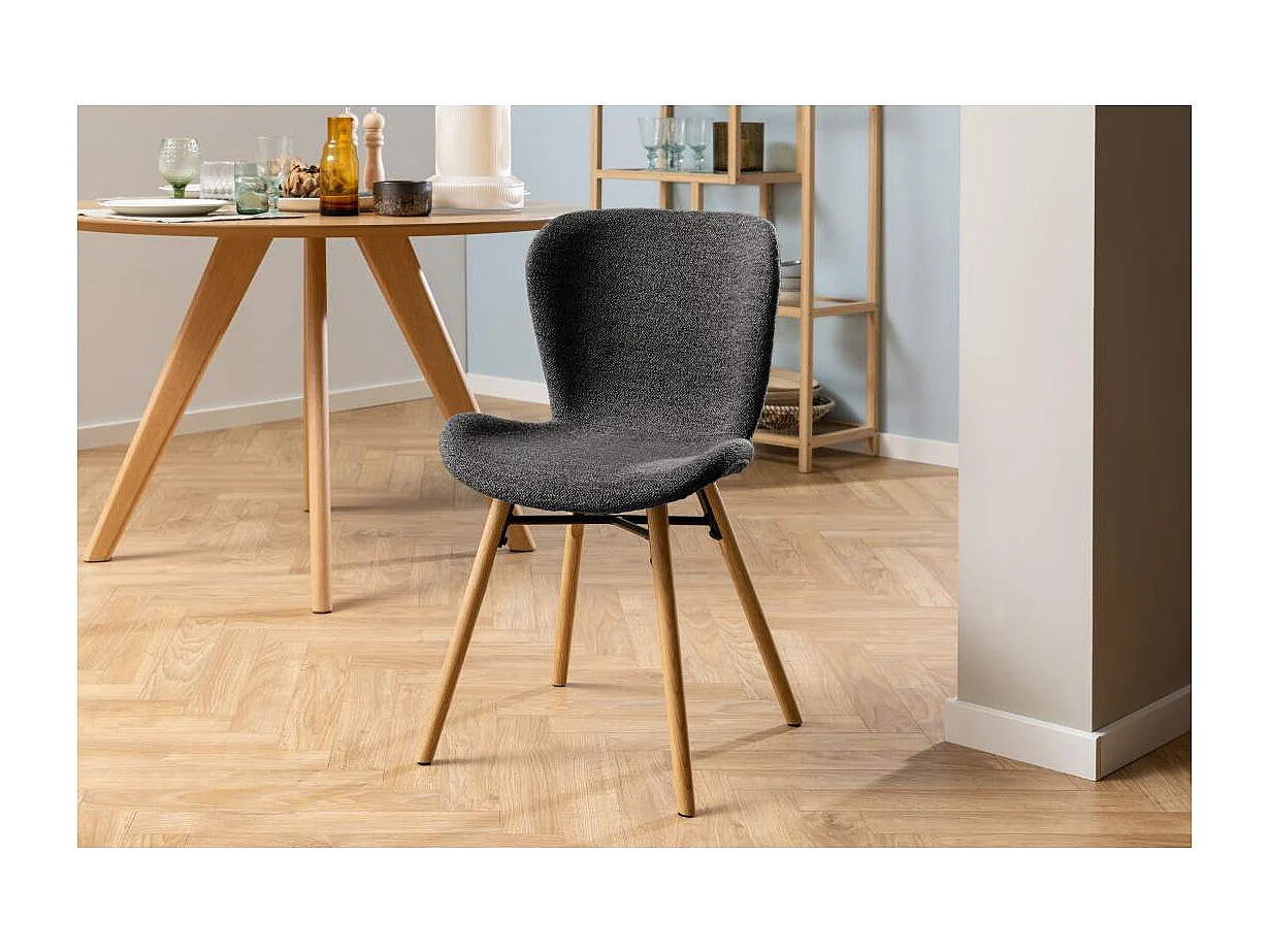 BatildaA1 chaise de salle à manger gris.