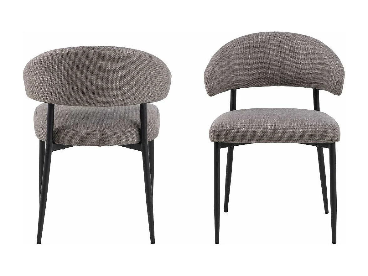 Silla de comedor Edina marrón.