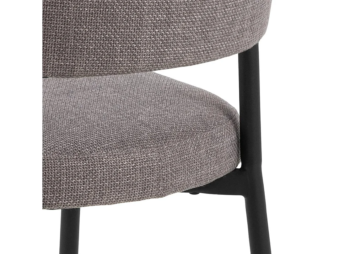 Silla de comedor Edina marrón.