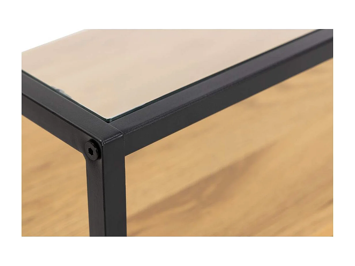 Randolf meuble tV 3 tablettes chêne décor.