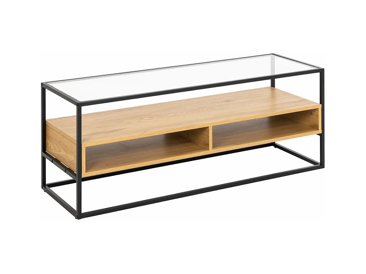Randolf meuble tV 3 tablettes chêne décor.