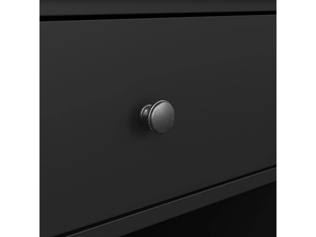 North Nachttisch 1 Schublade schwarz matt.