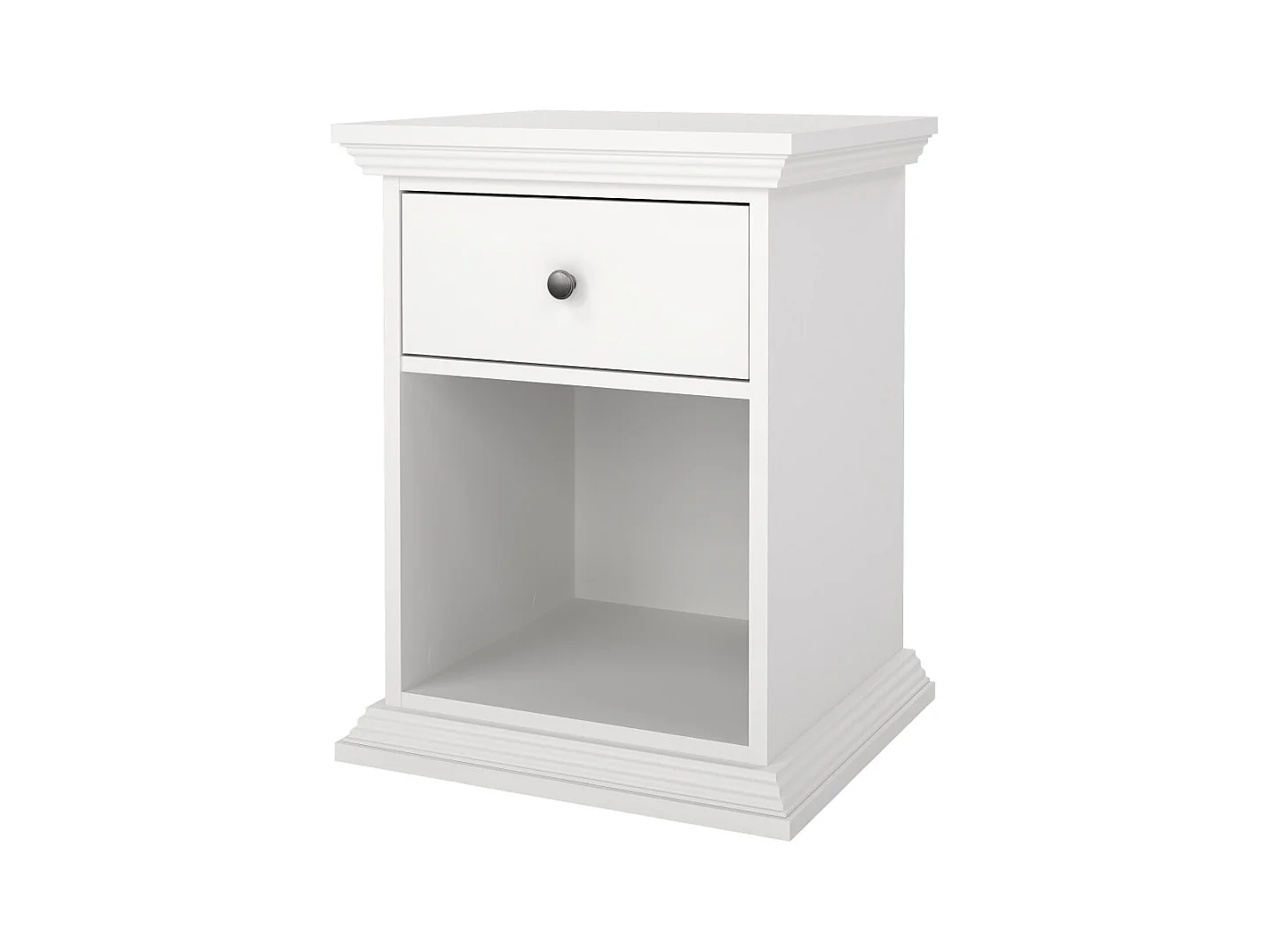 North table de nuit 1 tiroir blanc.