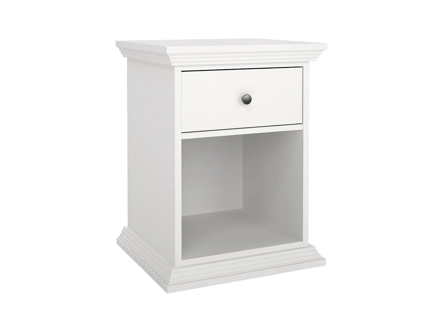 North table de nuit 1 tiroir blanc.