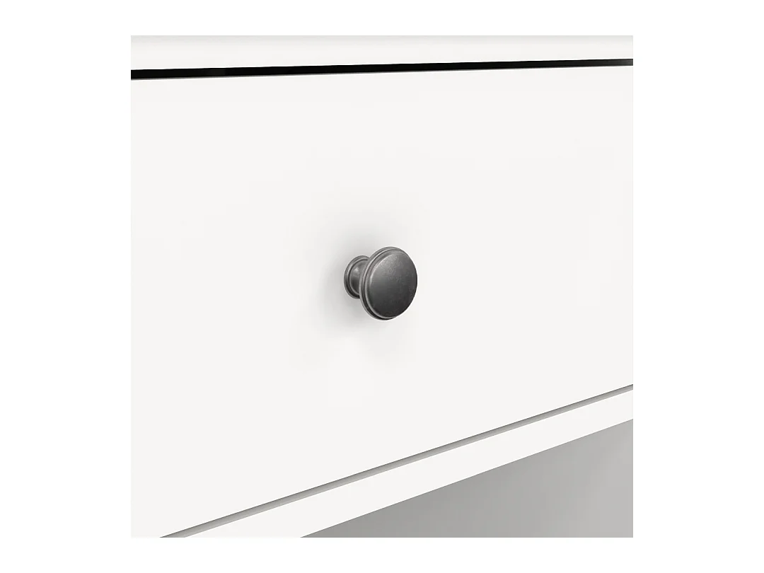 North table de nuit 1 tiroir blanc.