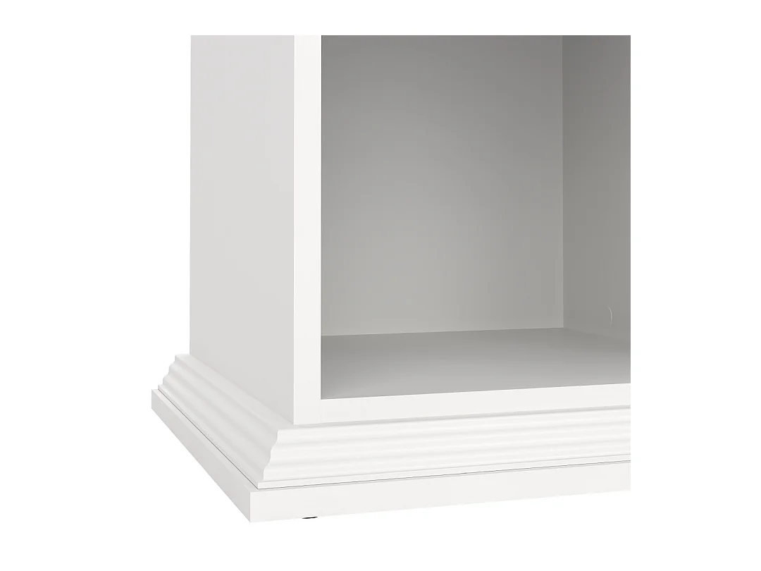 North table de nuit 1 tiroir blanc.