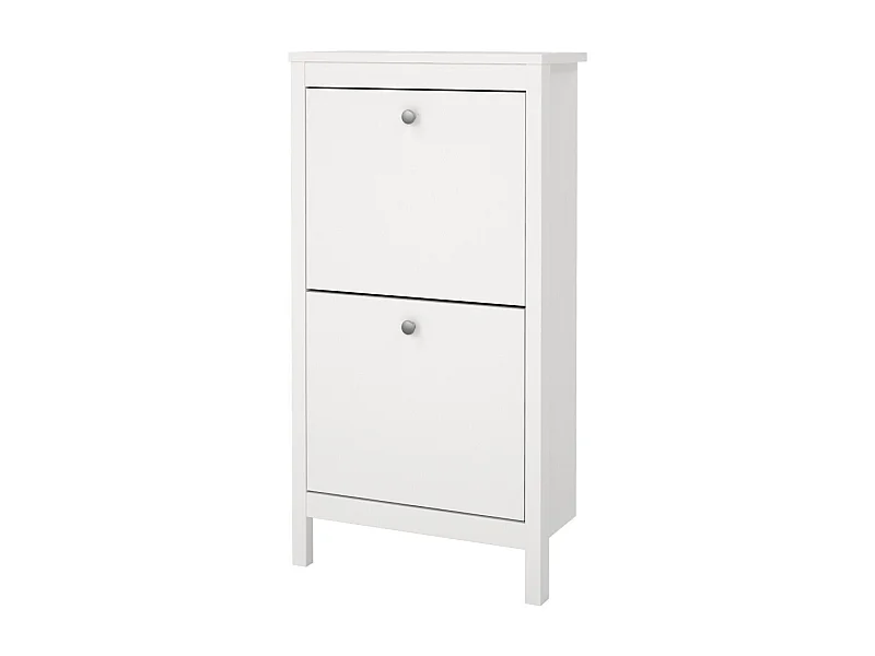 Madrid Schuhschrank 2 Klaptüren weiß.