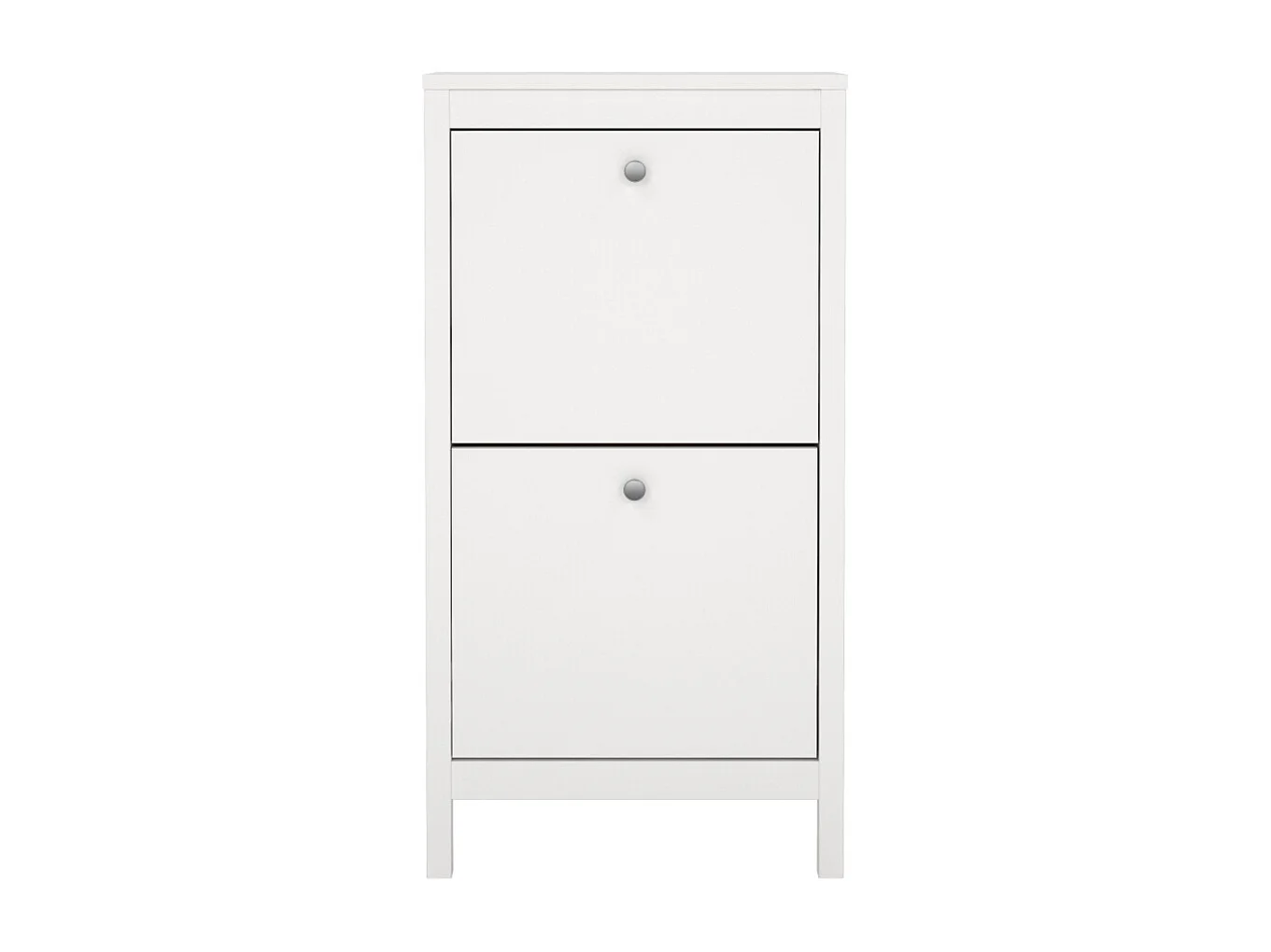 Madrid meuble à chaussures 2 claquement de portes blanc.