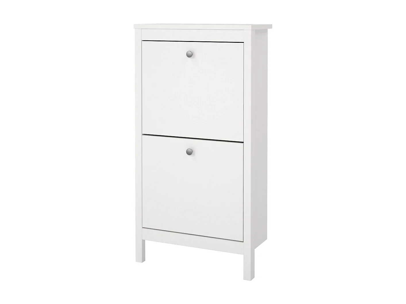 Madrid meuble à chaussures 2 claquement de portes blanc.