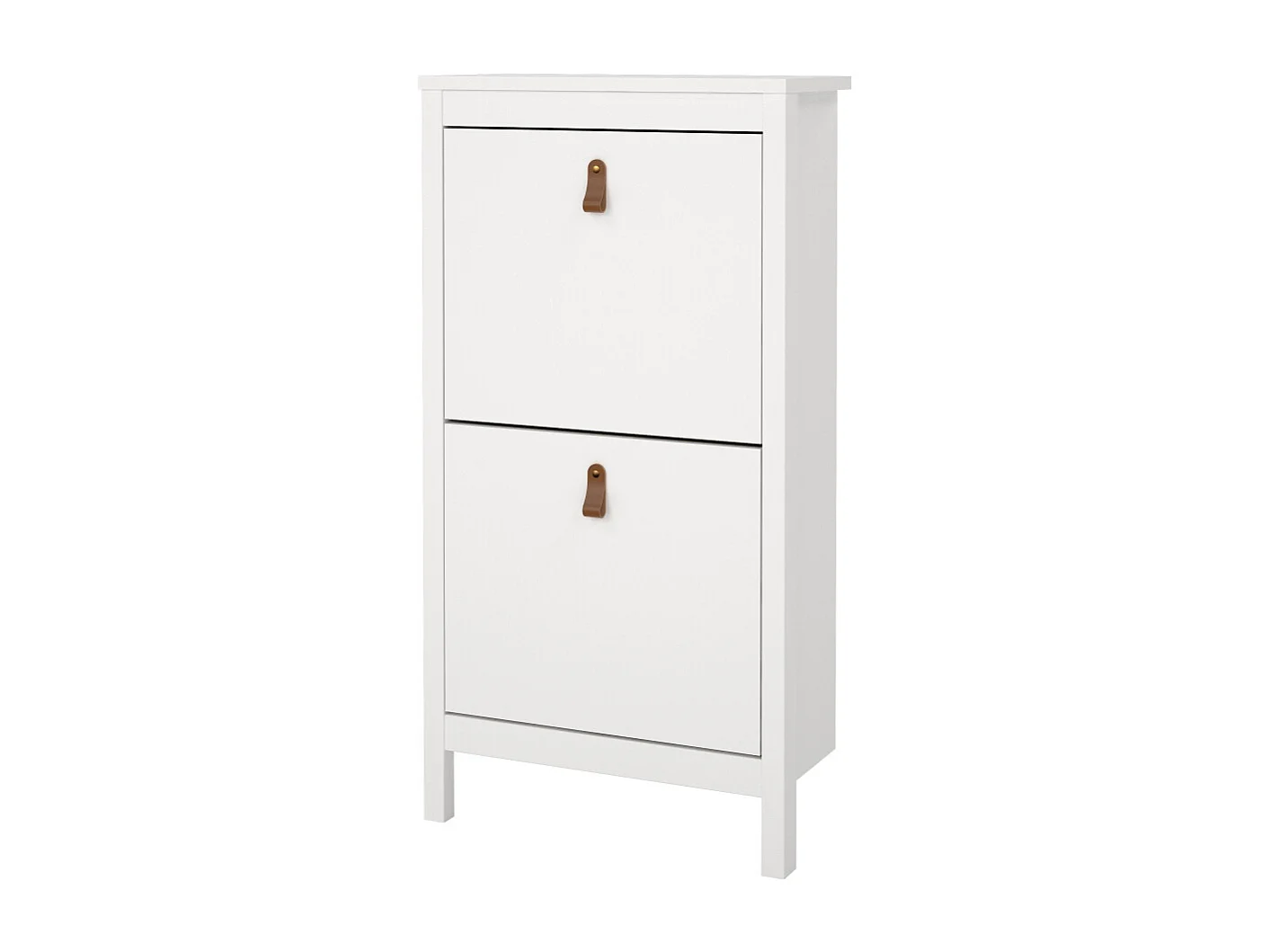 Madrid meuble à chaussures 2 claquement de portes blanc.