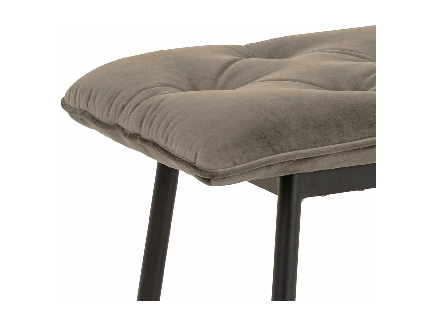 Brooke banc velours beige.