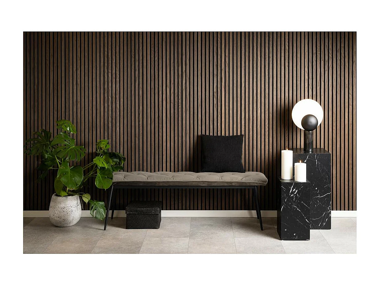 Brooke banc velours beige.