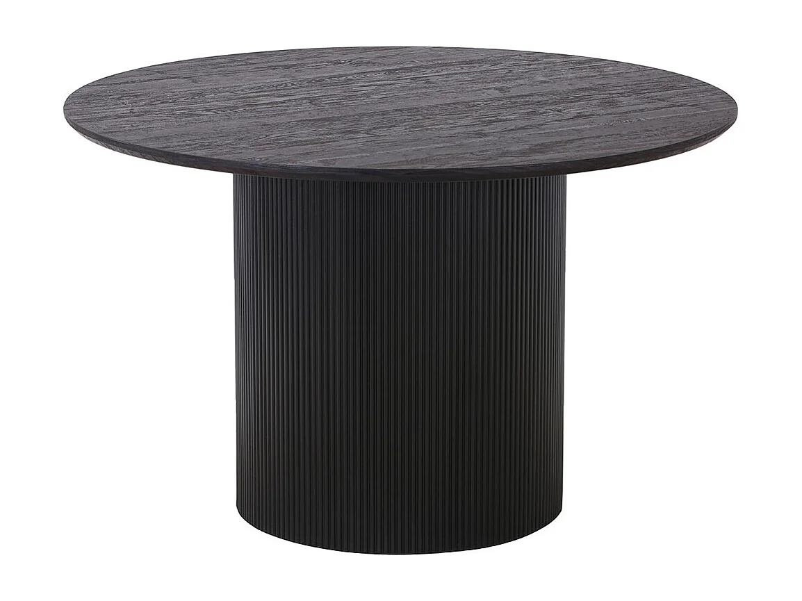 Boavista table de salle à manger Ø120cm marron foncé.