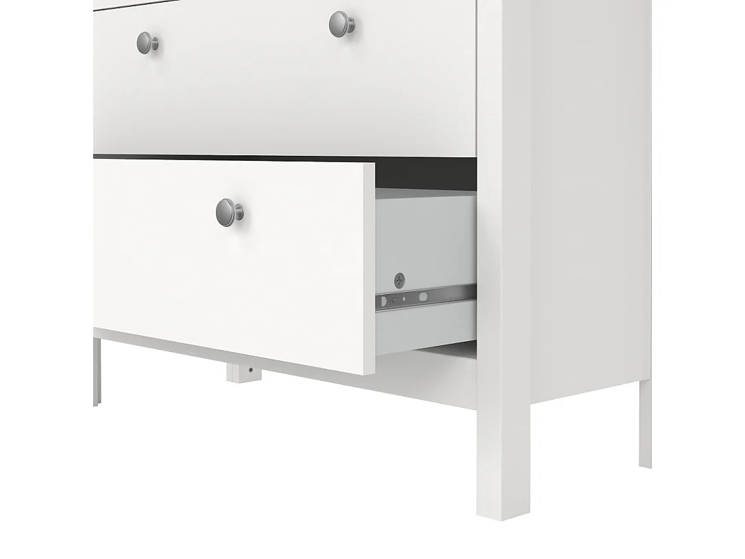 Vitrine 2 portes vitrées encadrées et 3 tiroirs H199 cm - BARCELONE