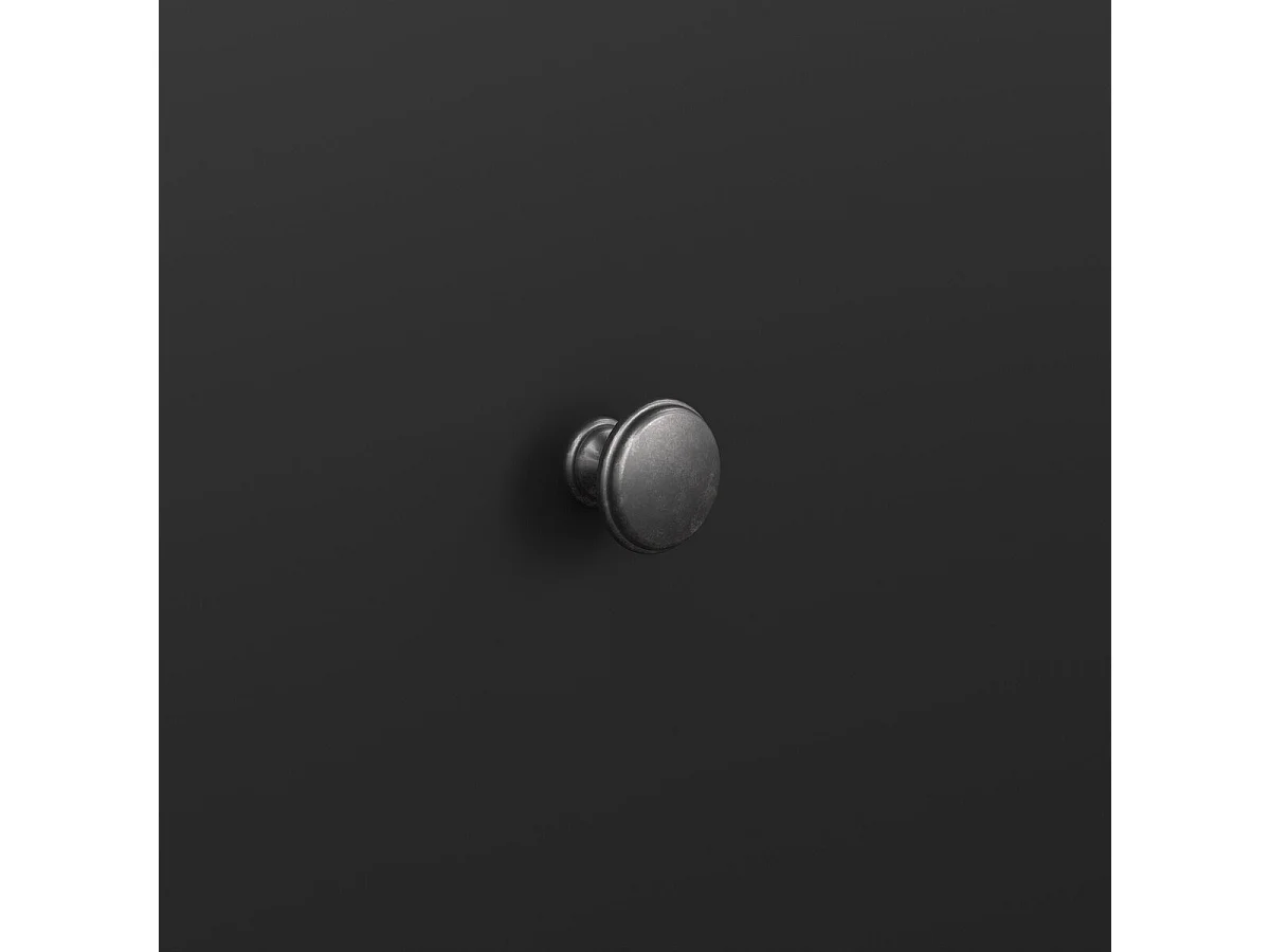 North Kommode 6 Schubladen schwarz matt.