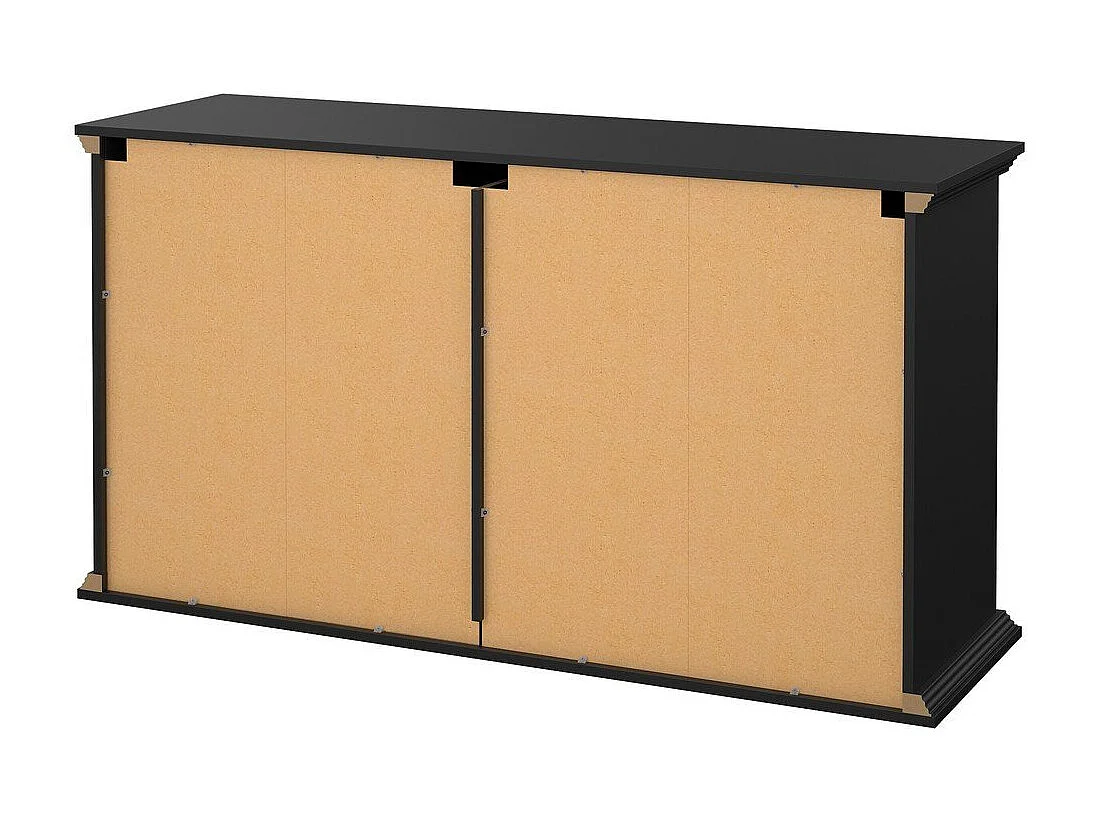 North Kommode 6 Schubladen schwarz matt.