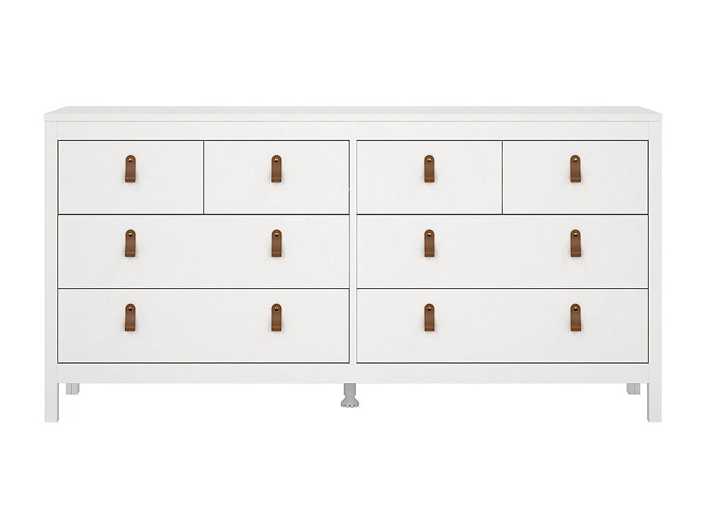 Madrid commode 8 tiroirs blanc.