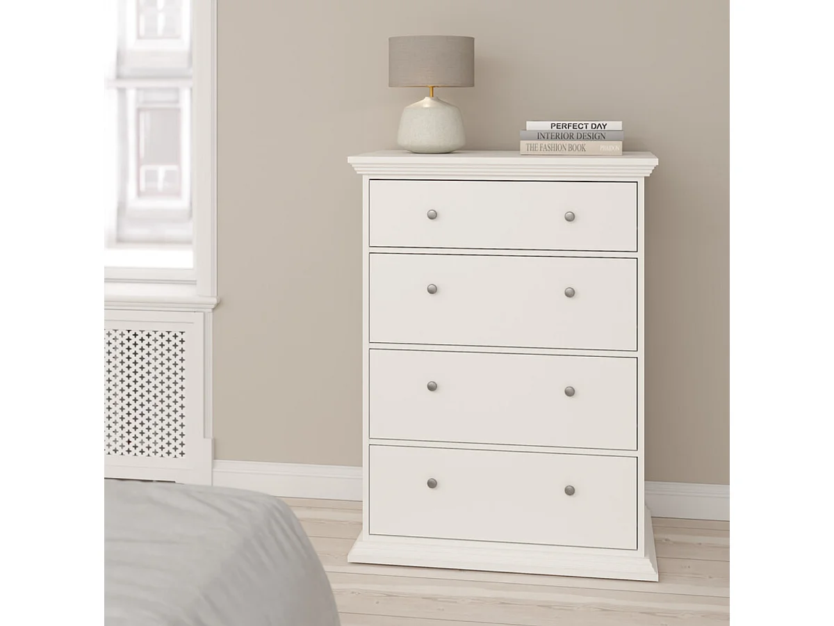 North kommode 4 laden wit.