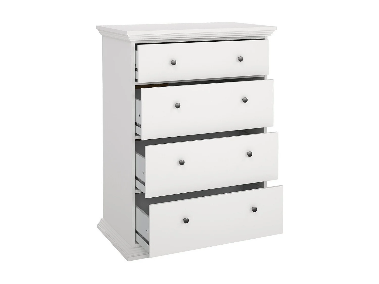 North kommode 4 laden wit.