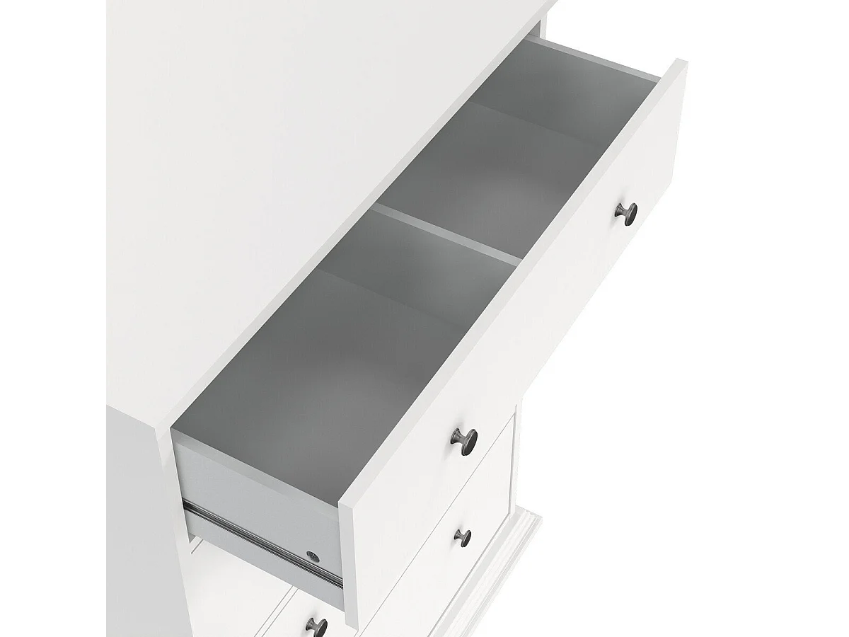 North kommode 4 laden wit.