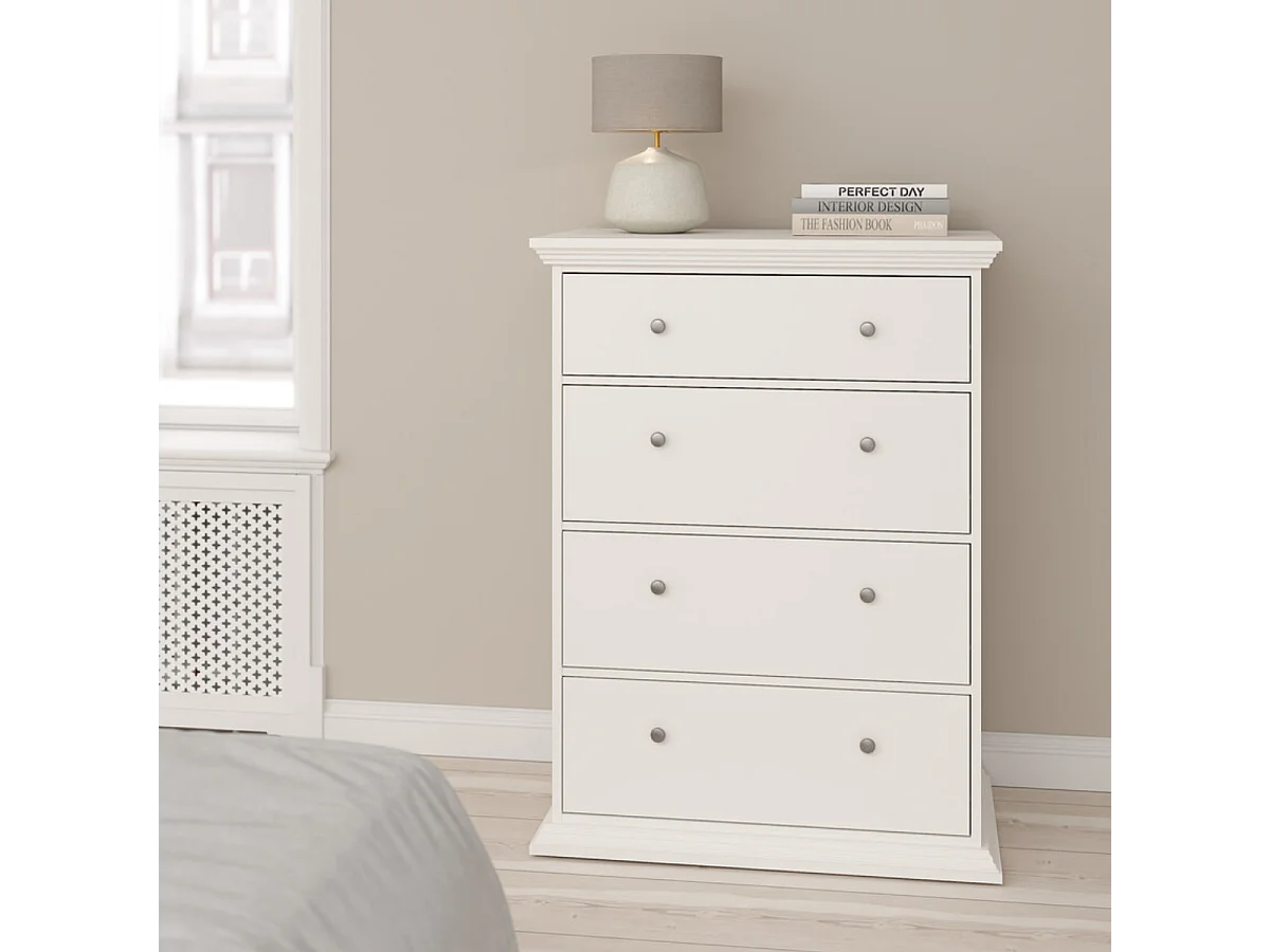 North kommode 4 laden wit.