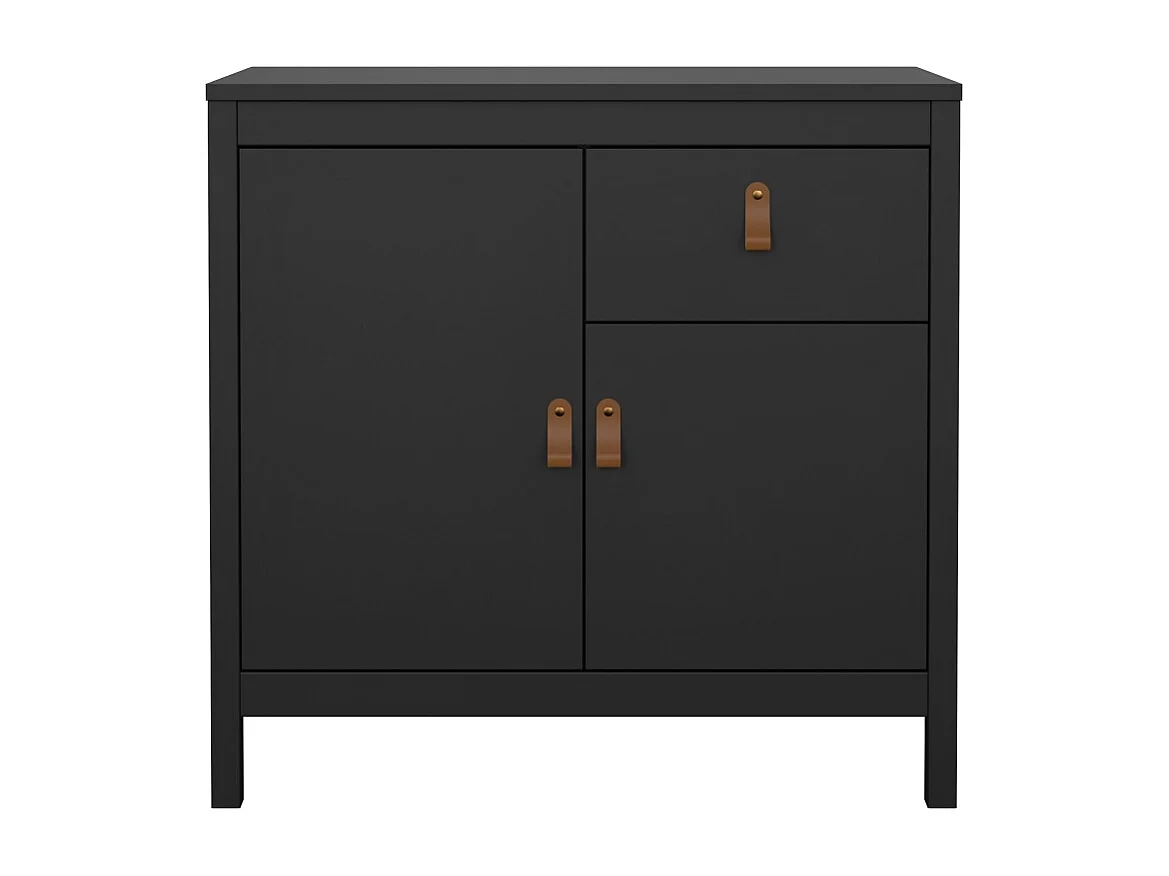 Madrid Sideboard 2 Türen 1 Schublade schwarz matt.