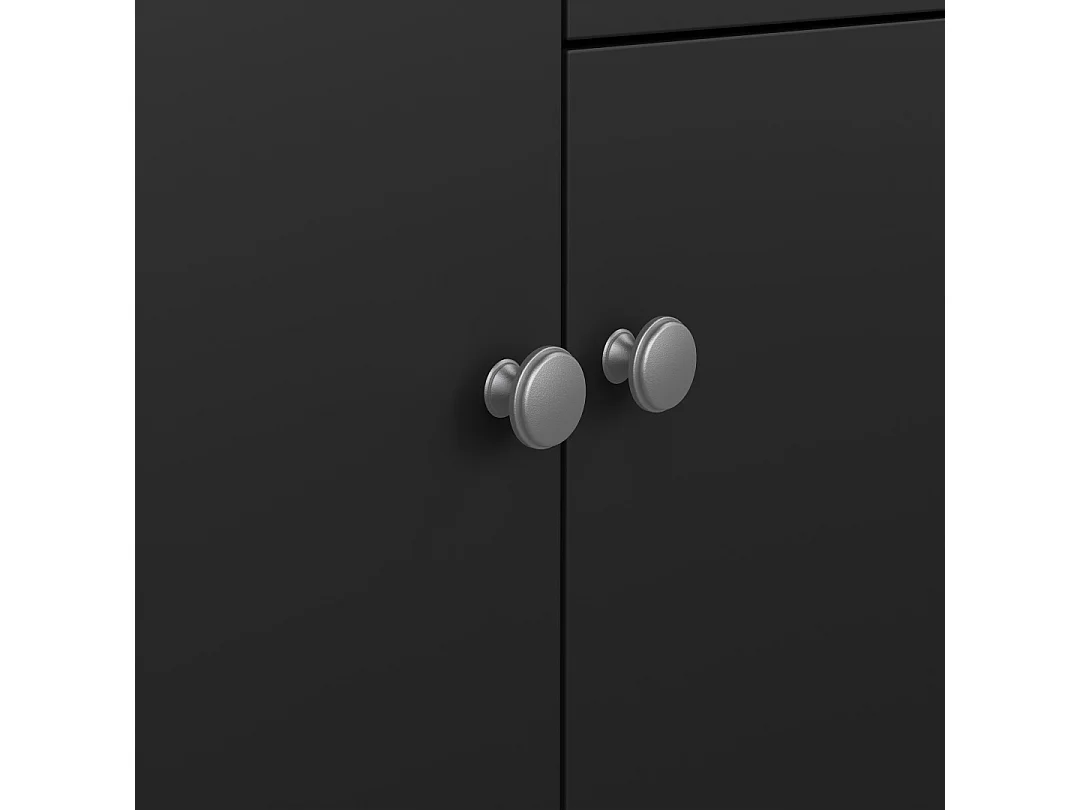 Madrid buffet 2 portes 1 tiroir noir mat.