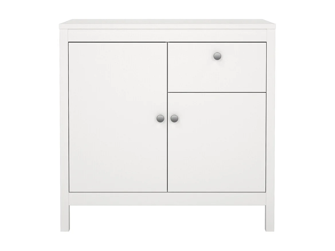 Madrid buffet 2 portes 1 tiroir blanc.