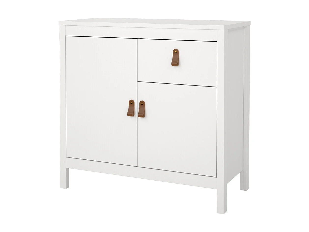 Madrid buffet 2 portes 1 tiroir blanc.