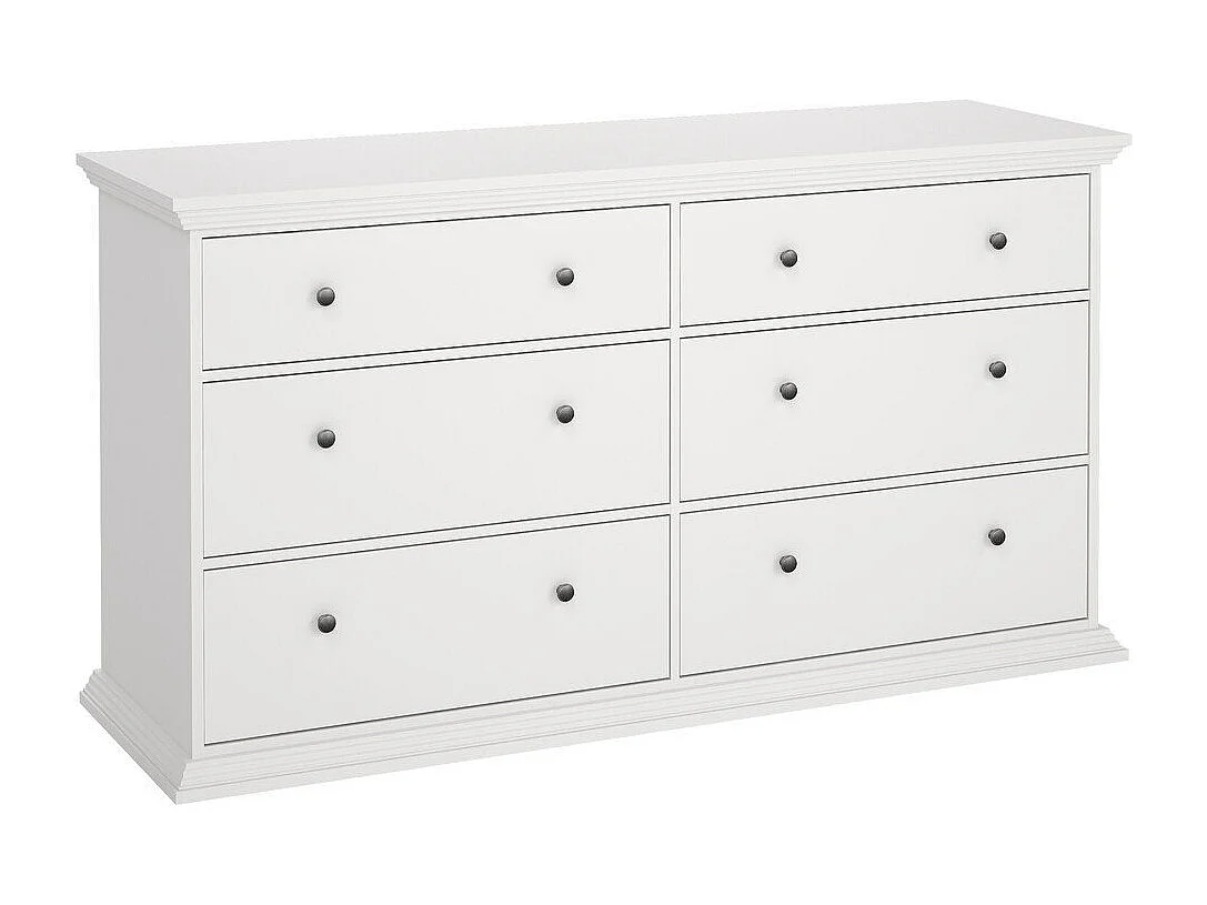 North kommode 6 laden wit.