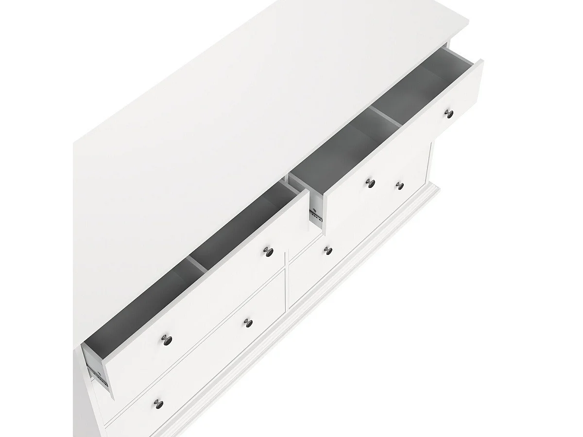 North kommode 6 laden wit.