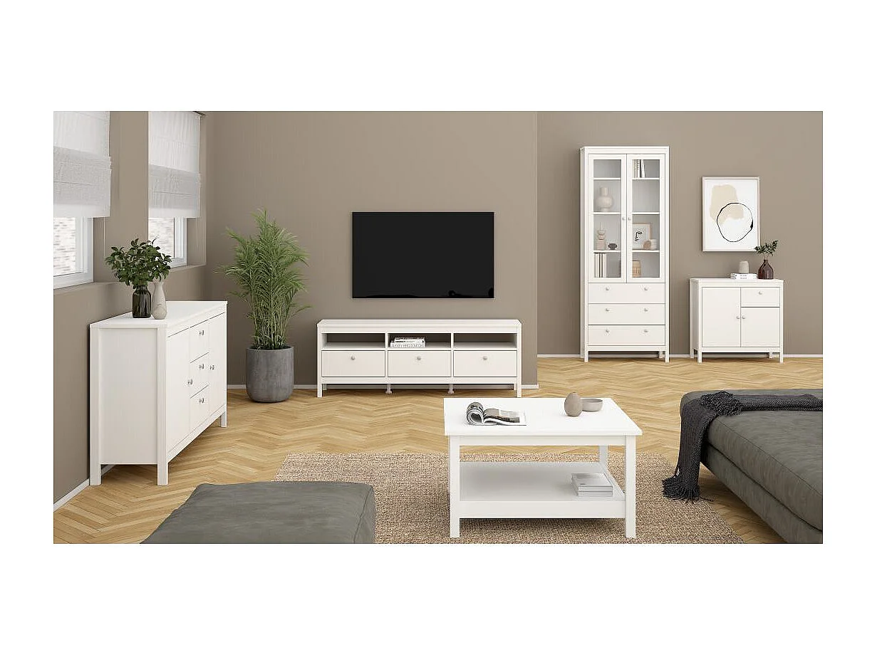 Madrid table basse 1 tablette blanc.