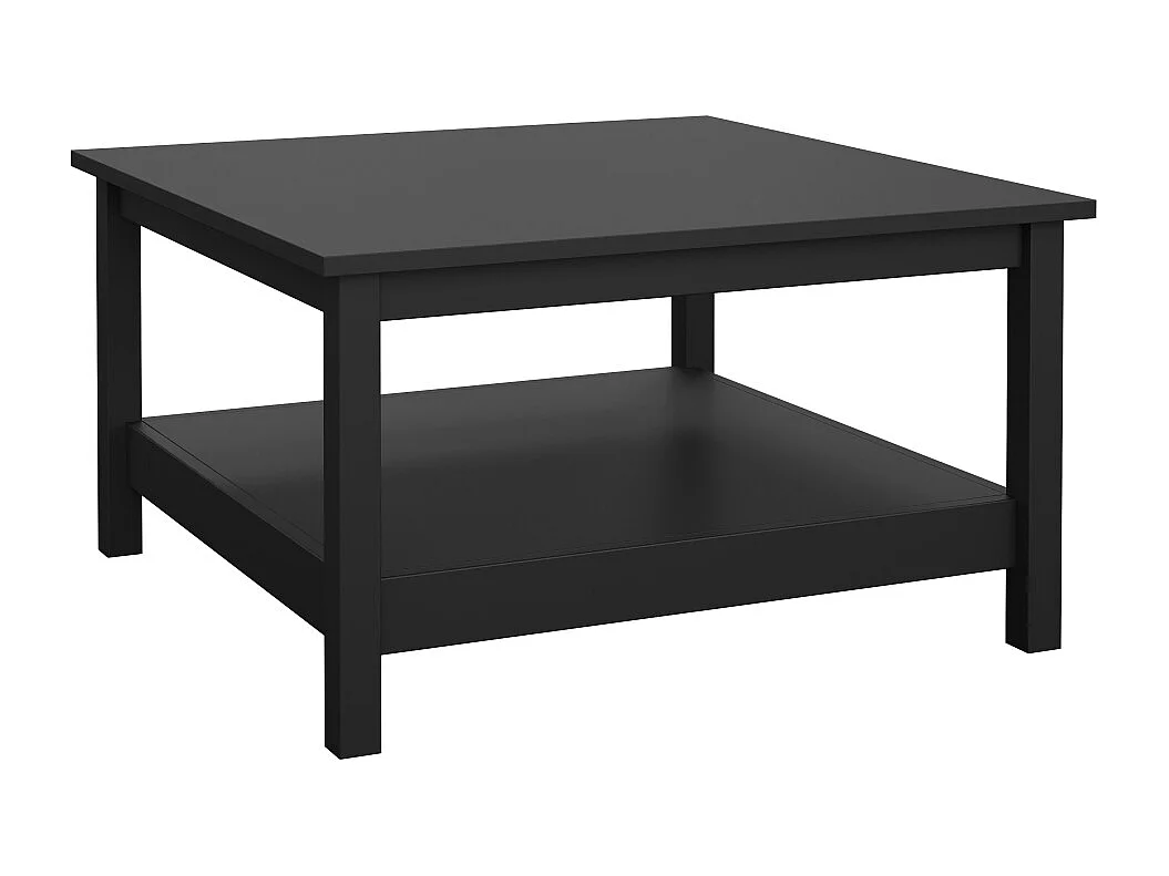 Madrid table basse 1 tablette noir mat.