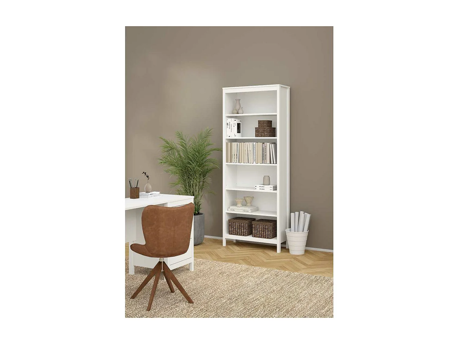 Madrid bibliothèque blanc.